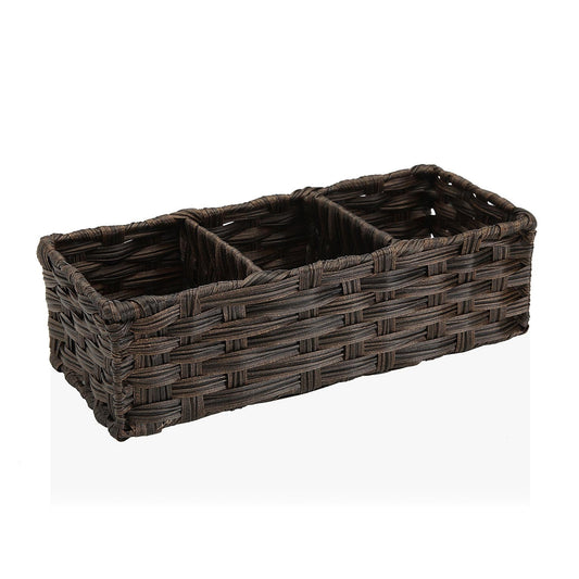 CESTA 3 COMPARTIMENTOS  MARRON Versaotoño