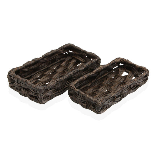 SET 2 CESTAS MARRON OSCURO Versaotoño