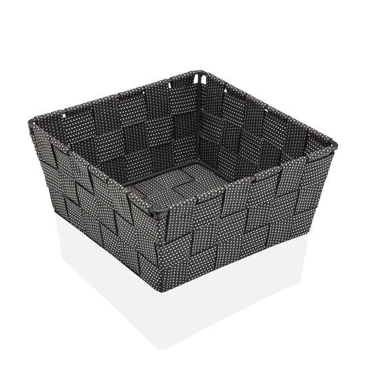 CESTA MEDIANA GRIS CON PUNTOS Versaotoño