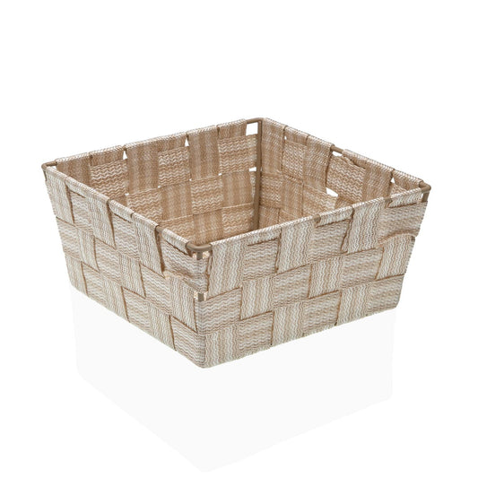 CESTA CUADRADA BEIGE Versaotoño