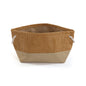 CESTA  CORDUROY  MARRON  CUADRADA Versaotoño