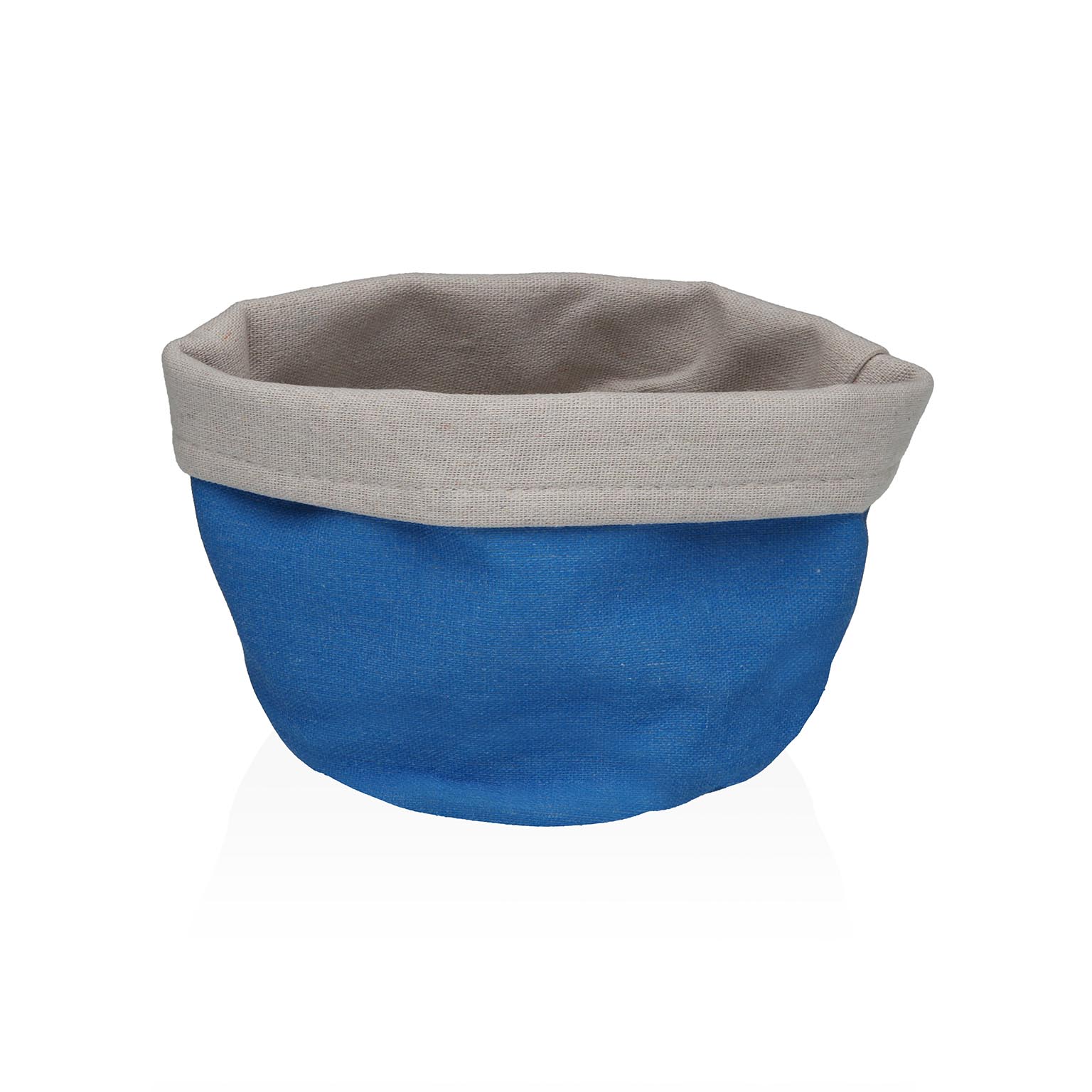 CESTA TEXTIL AQUA AZUL OSCURO Versaotoño