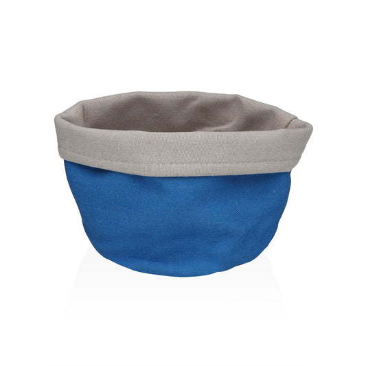 CESTA TEXTIL AQUA AZUL OSCURO Versaotoño