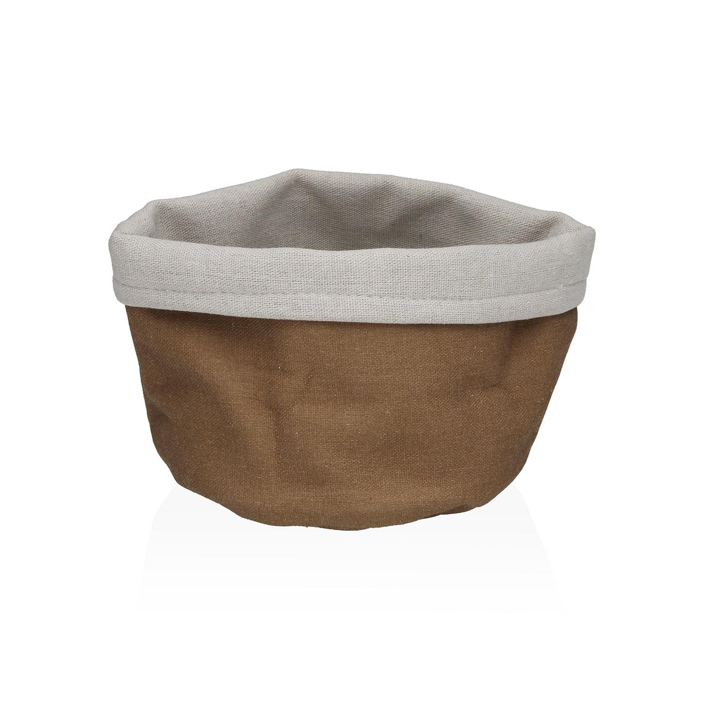 CESTA TEXTIL LIGNE MARRON Versaotoño