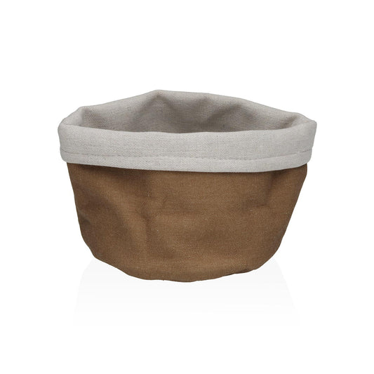 CESTA TEXTIL LIGNE MARRON Versaotoño