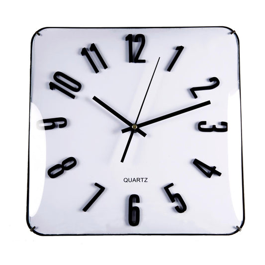 RELOJ CUADRADO BLANCO 31CM Versaotoño