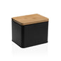 SALERO NEGRO C/ TAPA DE MADERA Versaotoño