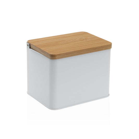 SALERO BLANCO C/ TAPA DE MADERA Versaotoño