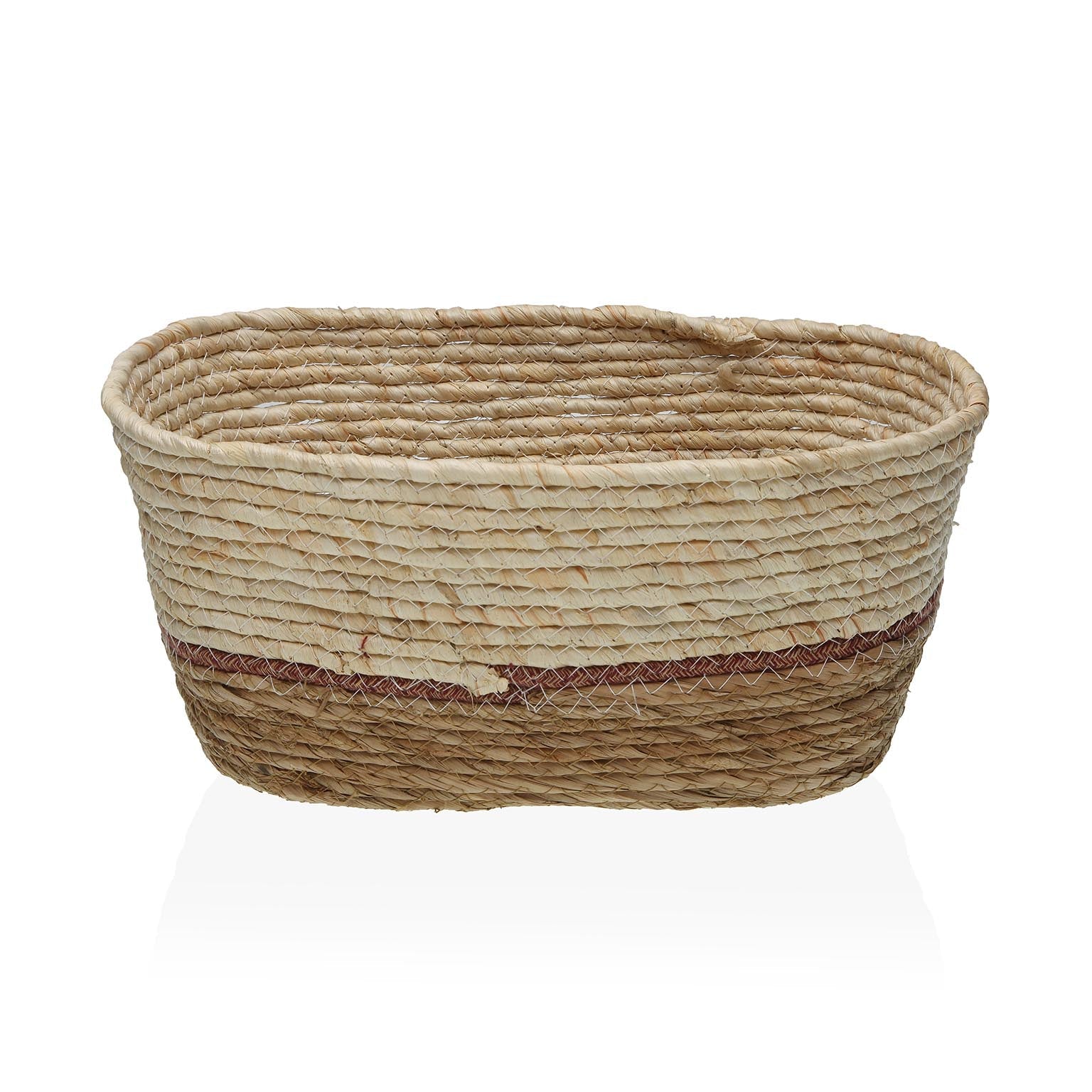 CESTA RECTANGULAR BEIGE Versaotoño