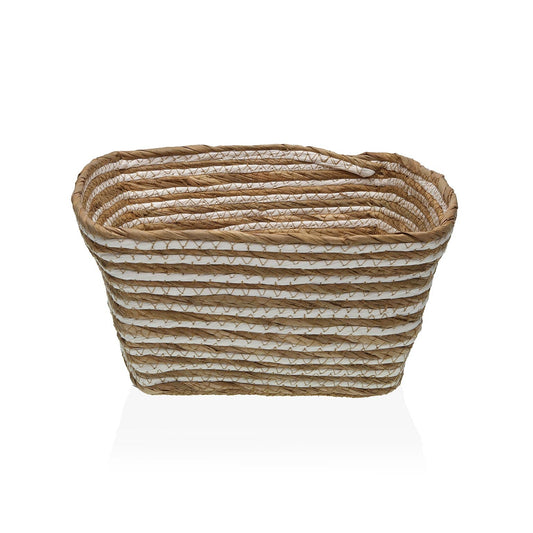 CESTA  NATURAL / BLANCA CUAD. Versaotoño