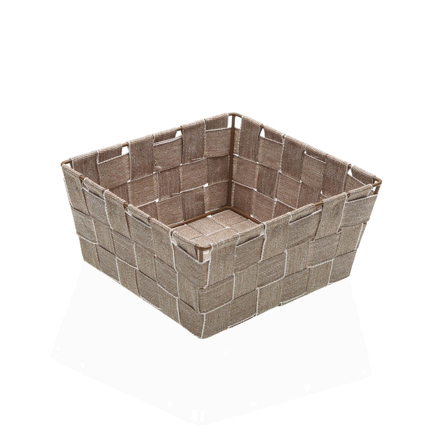 CESTA CUADRADA DE 19 X 19 BEIGE Versaotoño