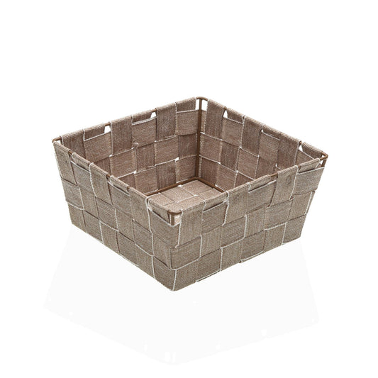 CESTA CUADRADA DE 19 X 19 BEIGE Versaotoño