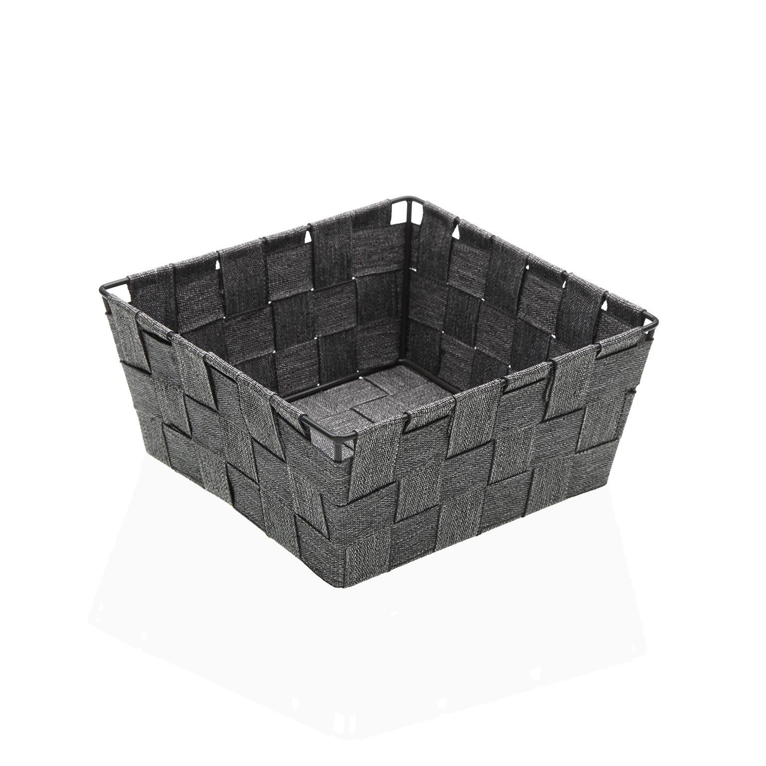 CESTA CUADRADA DE 19 X 19 GRIS Versaotoño