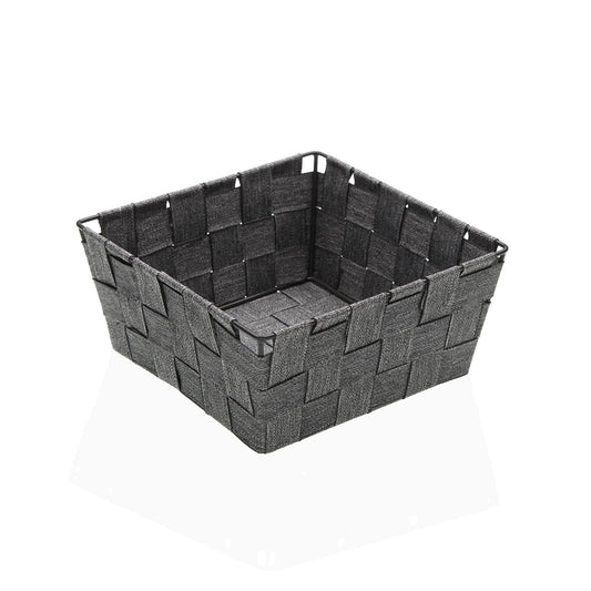 CESTA CUADRADA DE 19 X 19 GRIS Versaotoño