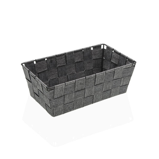 CESTA CUADRADA DE 24 x 14  GRIS Versaotoño