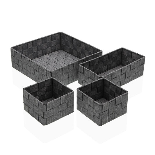 SET 4 CESTAS GRIS Versaotoño