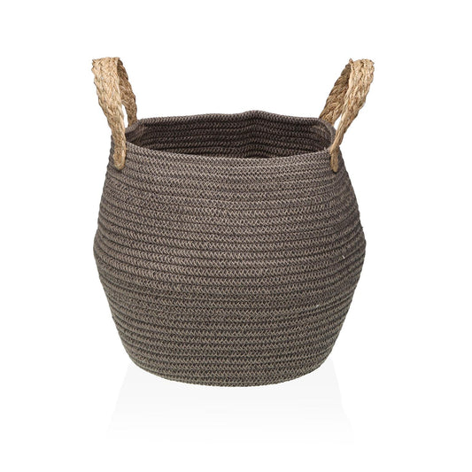 CESTA REDONDEADA GRIS OSCURO Versaotoño