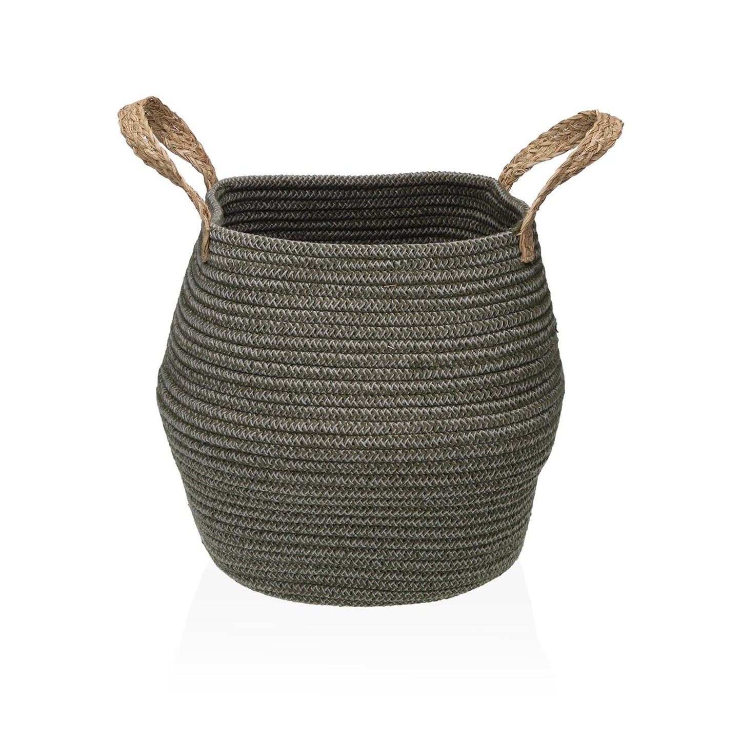 CESTA REDONDEADA GRIS CLARO Versaotoño