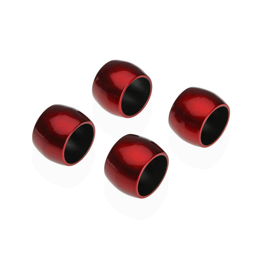 SET 4 SERVILLETEROS  ROJOS Versaotoño