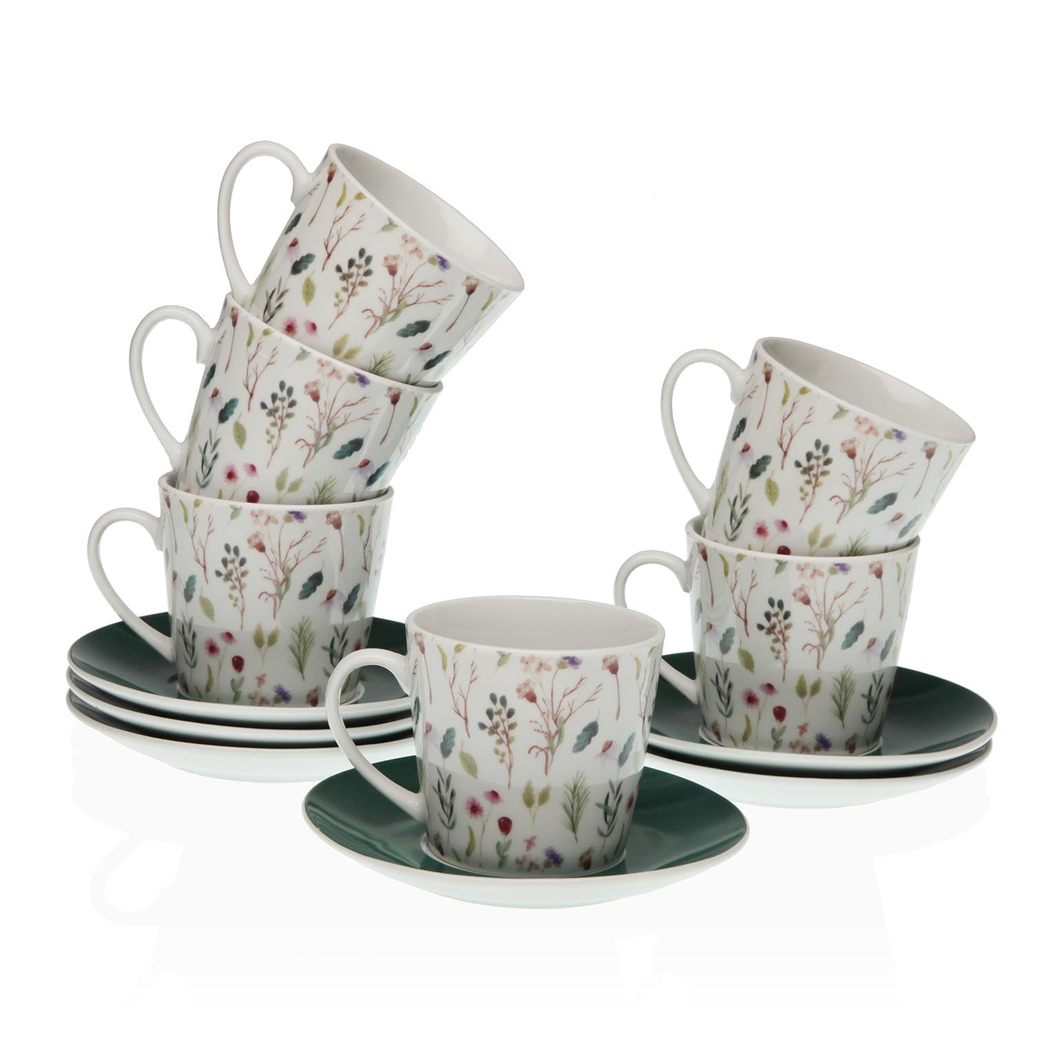SET 6 TAZAS TE C/PLATO SANSA Versaotoño