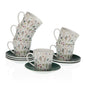 SET 6 TAZAS TE C/PLATO SANSA Versaotoño