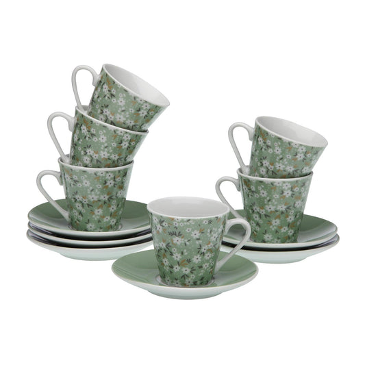 SET 6 TAZAS CAFE C/P BELLIS Versaotoño