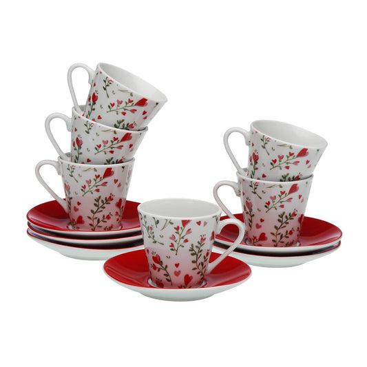 SET 6 TAZAS CAFE C/P LOVER Versaotoño