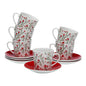 SET 6 TAZAS TE C/P LOVER Versaotoño