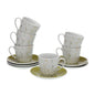 SET 6 TAZAS TE CON PLATO LAISON Versaotoño