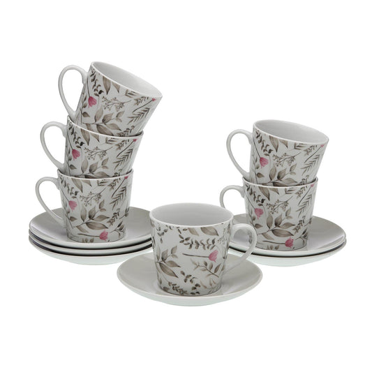 SET 6 TAZAS TE CON PLATO CAPRICE Versaotoño