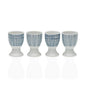 SET 4 SOPORTE HUEVOS RAYAS AZULES Versaotoño