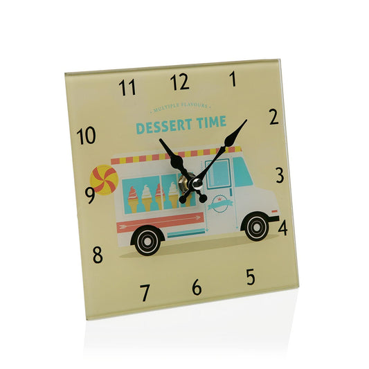 RELOJ DE CRISTAL CUADRADO 15CM Versaotoño