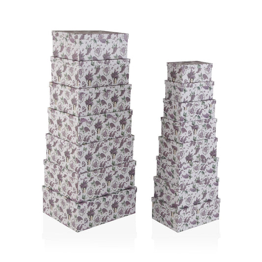 SET 15 CAJAS CARTON LILAC Versaotoño