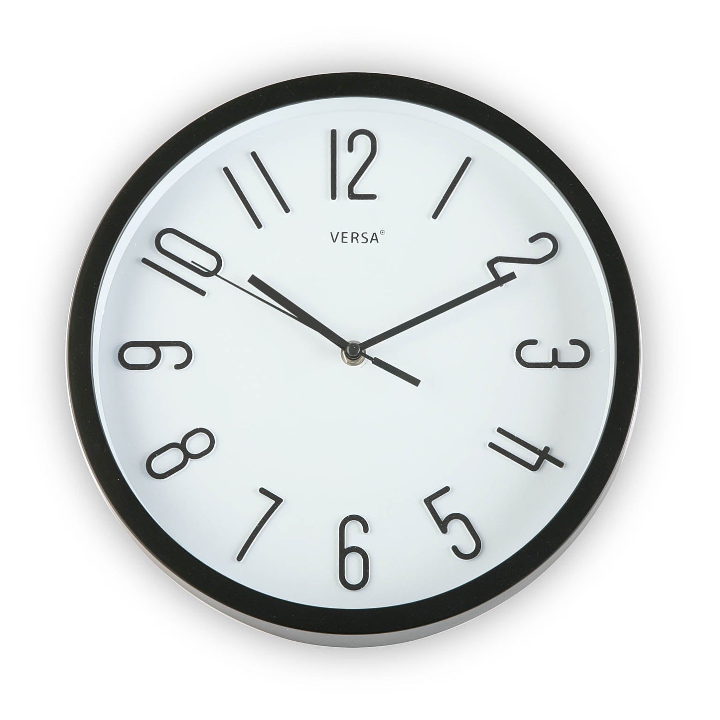 RELOJ DE PARED NEGRO DIA 30CM Versaotoño