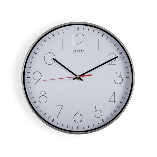 RELOJ BLANCO/ PLATEADO 30,5 CM Versaotoño