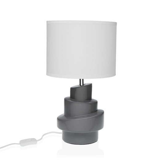 LAMPARA DE MESA BLANCA/GRIS Versaotoño