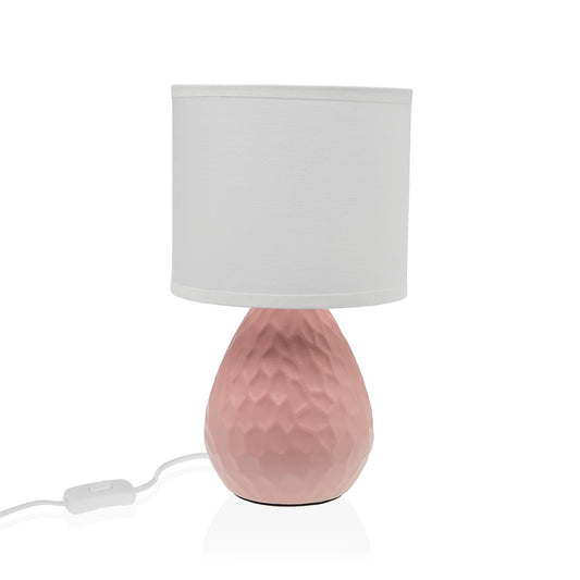 LAMPARA DE MESA ROSA/BLANCA Versaotoño