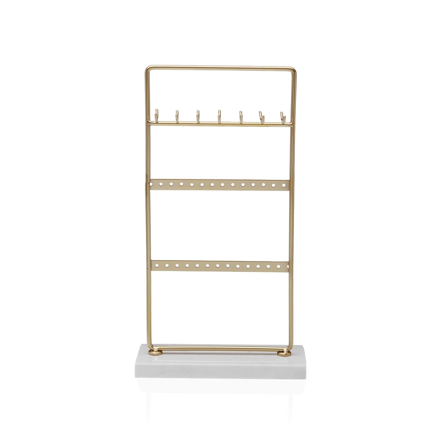 JOYERO METALICO DORADO CON BASE VERSA 2026 JUNIO