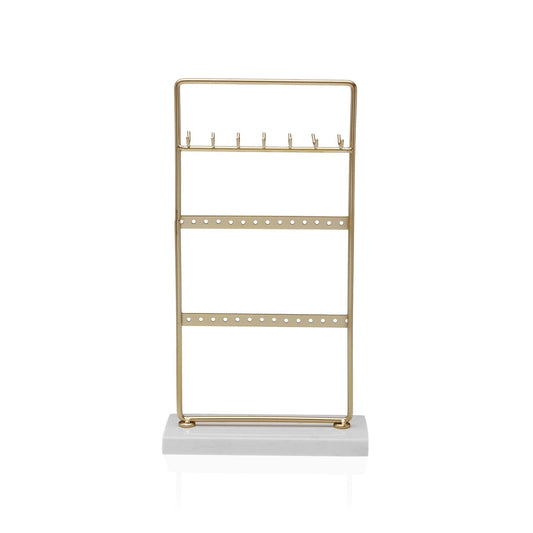 JOYERO METALICO DORADO CON BASE VERSA 2026 JUNIO