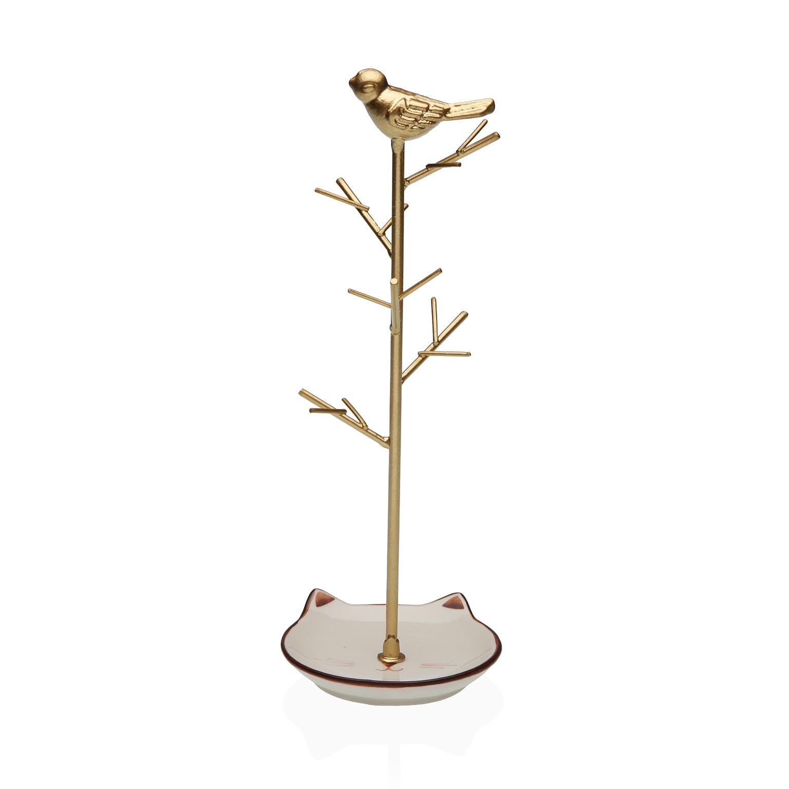 COLGADOR JOYAS DORADO CON PAJARO VERSA 2026 JUNIO