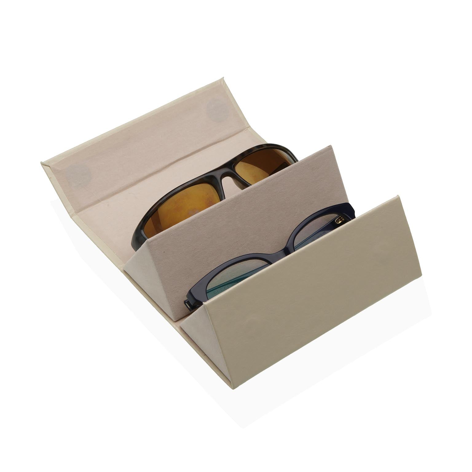 FUNDA GAFAS DOBLE BEIGE VERSA 2026 JUNIO