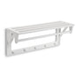 PERCHERO DE PARED BLANCO CON BALDA Y 5 GANCHOS VERSA 2026 JUNIO