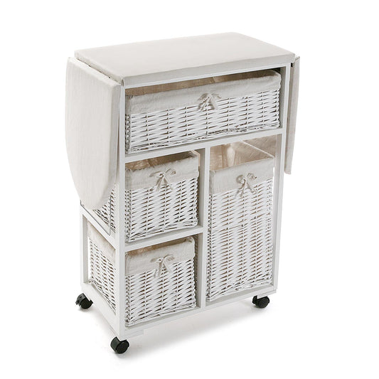 MUEBLE C/ CESTAS  BLANCO Versaotoño