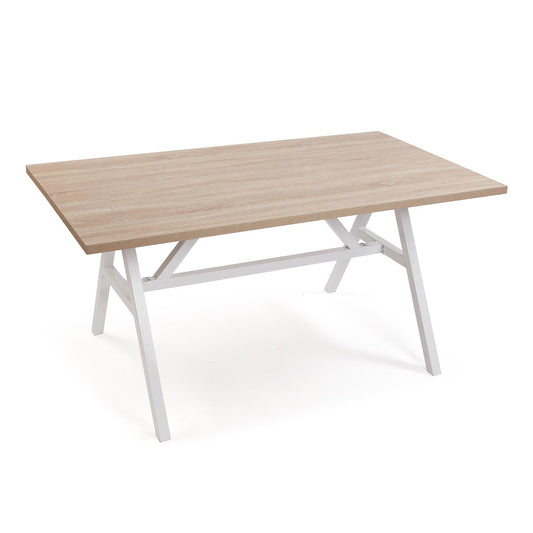 MESA DE COMEDOR SAGAS EN COLOR BLANCO VERSA FEBRERO