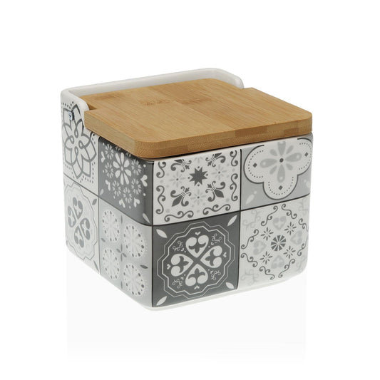SALERO TAPA BAMBÚ  GREY  MOSAI Versaotoño