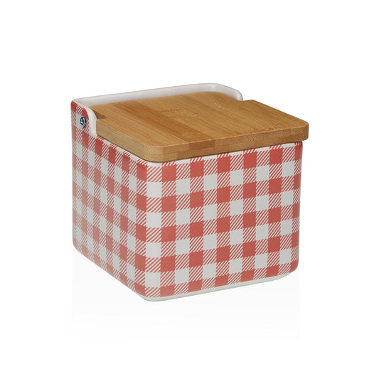 SALERO TAPA BAMBÚ VICHY ROUGE Versaotoño