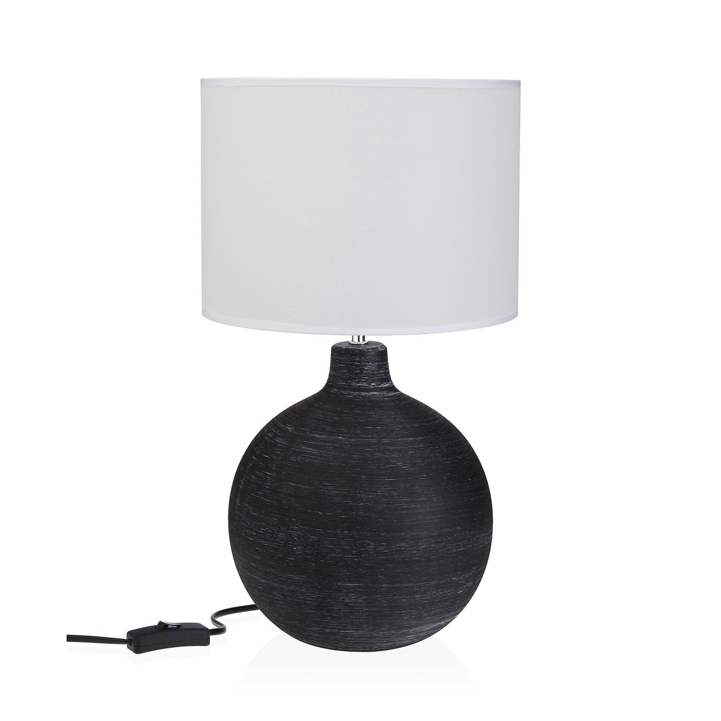 LÁMPARA DE MESA CERAMICA DEWAS NEGRA Versaotoño