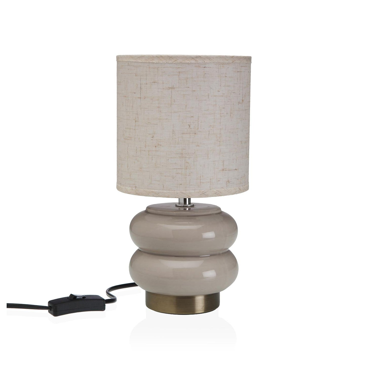 LÁMPARA DE MESA CERAMICA ONKARA BEIGE Versaotoño