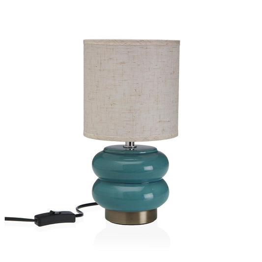 LÁMPARA DE MESA CERAMICA ONKARA AZUL Versaotoño