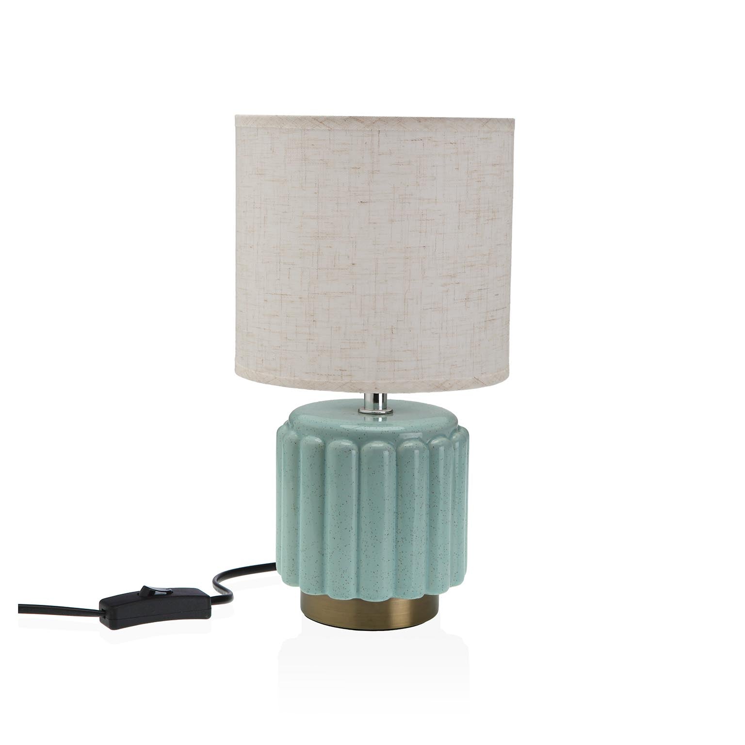 LÁMPARA DE MESA CERAMICA MEHARA AZUL Versaotoño